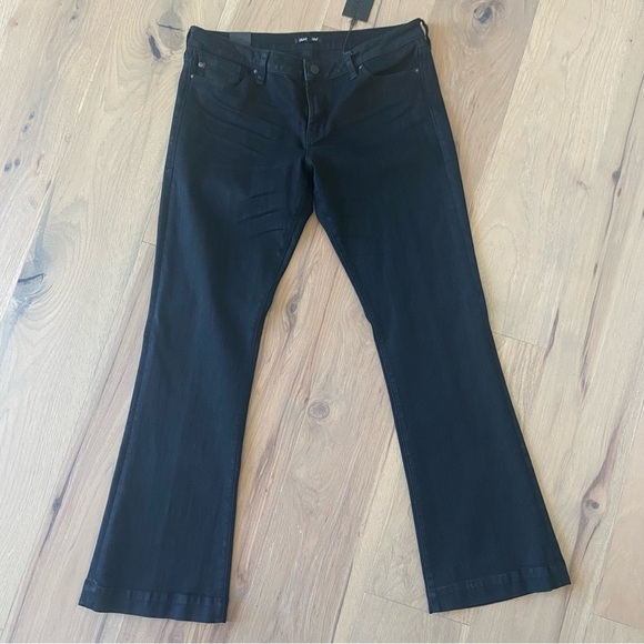 DEAR JOHN Backstage Flare Black Wash Denim Jeans size 32 - Picture 3 of 14
